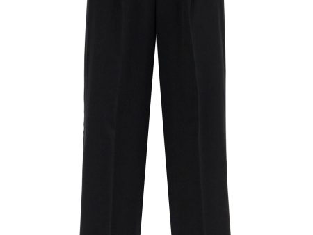 Acne Studios Wide Twill Pants With Elastic Waistband For Cheap