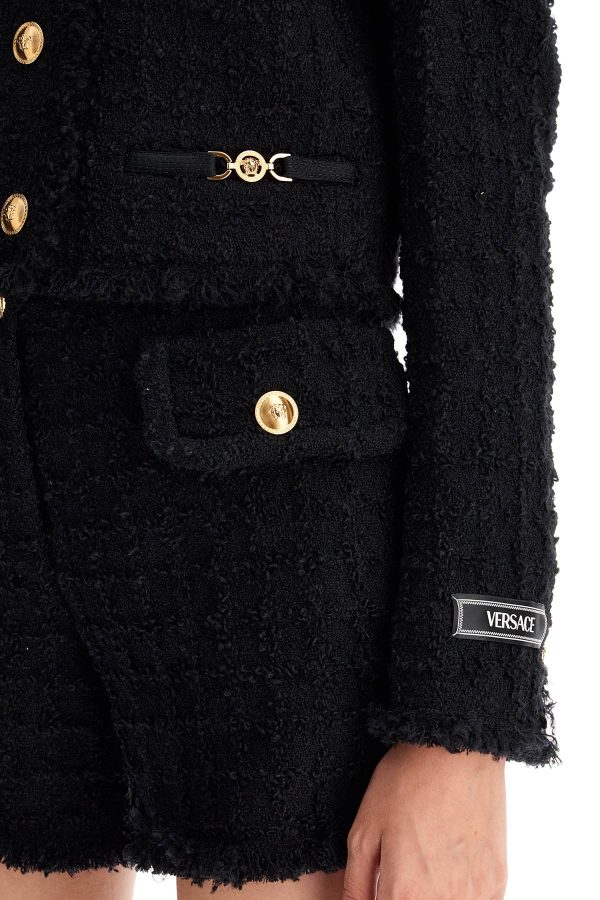 Versace Short Tweed Heritage Jacket Sale