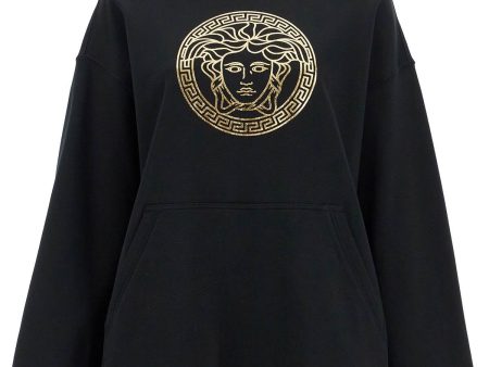 Versace Hooded Sweatshirt With Med Cheap