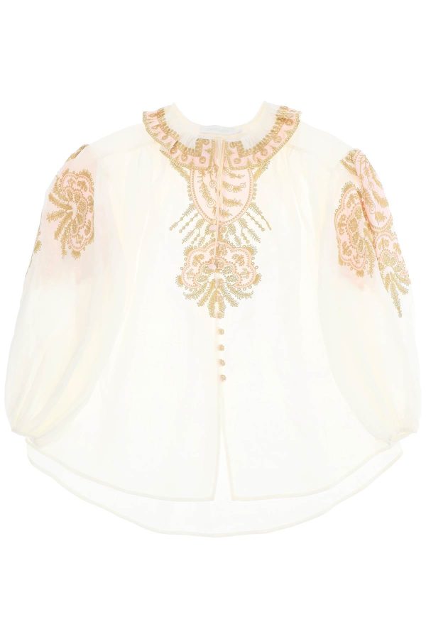 Zimmermann Ramie Blouse Made Discount