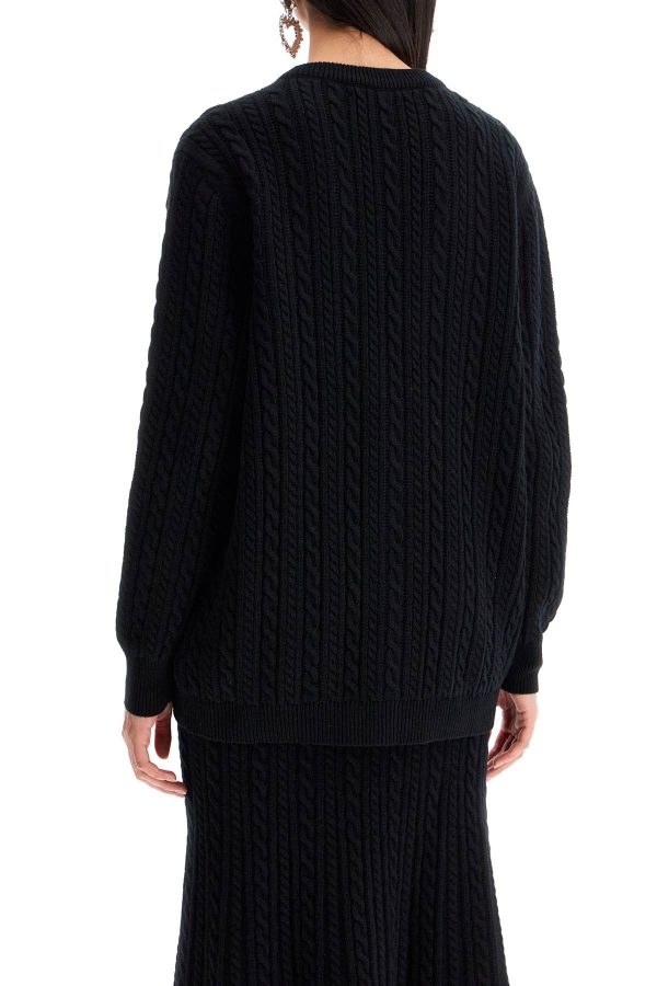 Alessandra Rich Oversized Wool Cardigan Supply