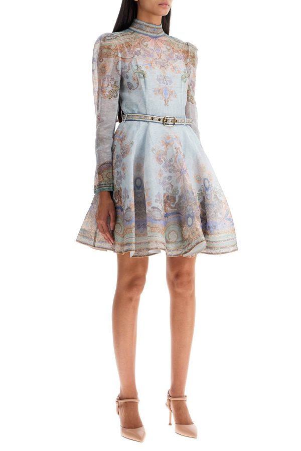 Zimmermann Eden Mini Dress With Belt Cheap