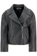 Acne Studios Padded Sand-Colored Leather Jacket Online Hot Sale