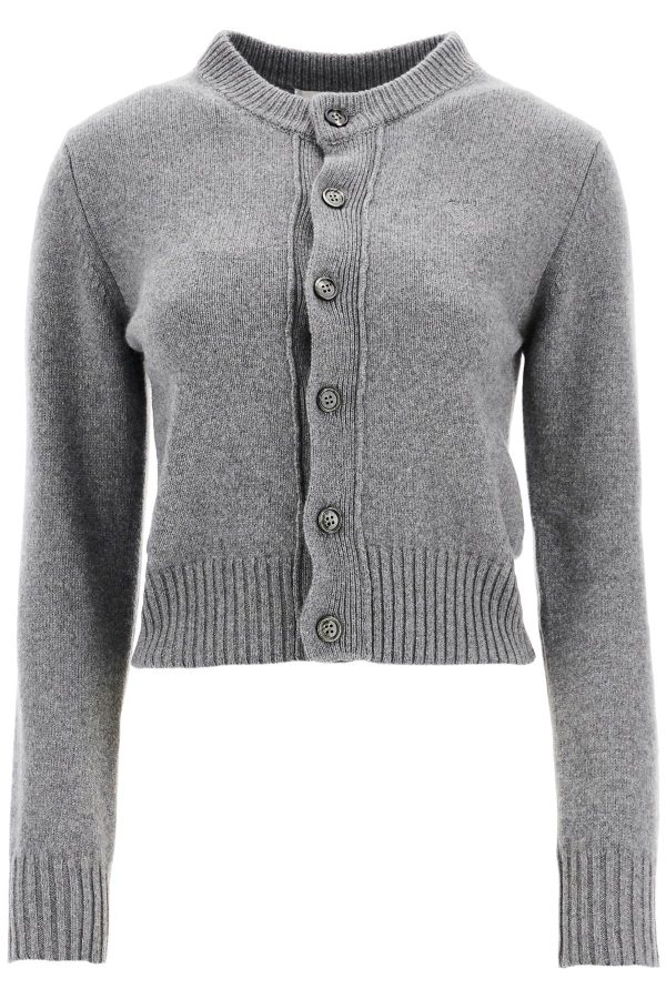 Ami Alexandre Matiussi Cashmere Crewneck Cardigan Cheap