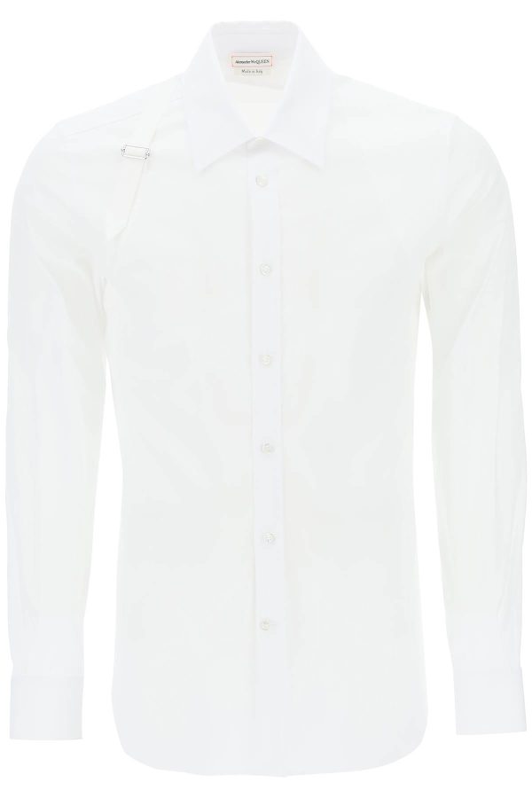 Alexander Mcqueen Stretch Cotton Harness Shirt For Discount