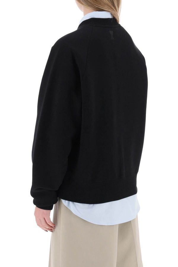 Ami Alexandre Matiussi Organic Cotton Crewneck Sweatshirt Sale