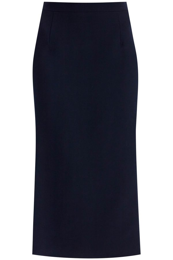 Alessandra Rich Virgin Wool Midi Skirt Online Sale