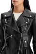 Alexander Mcqueen Peplum Leather Biker Jacket Supply