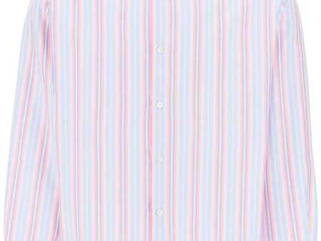 A.P.C. Mathias Striped Oxford Shirt Sale