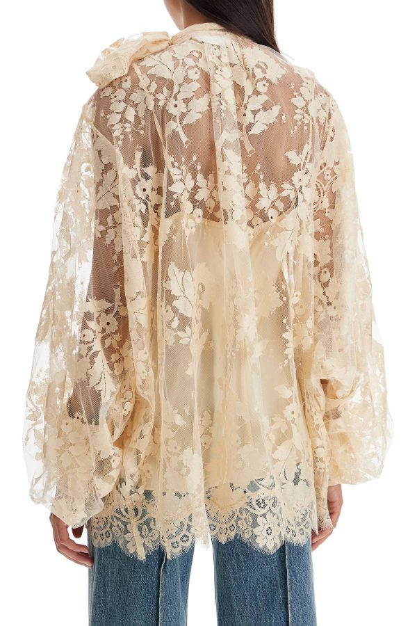 Zimmermann Of Lace Blouse With Floral Pattern Hot on Sale