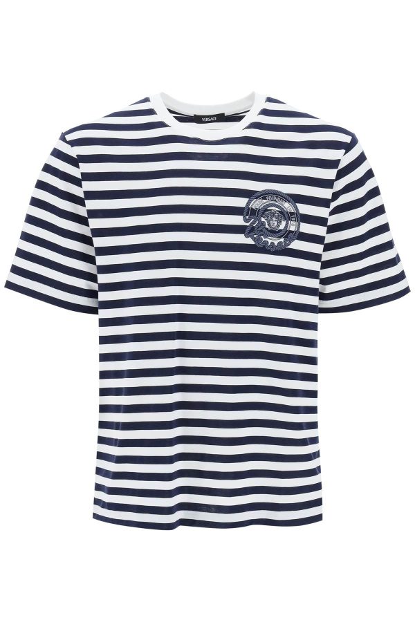 VERSACE T-Shirt A Righe MariniÃ¨re Online Sale