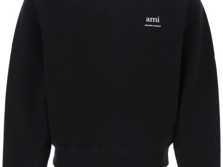 Ami Alexandre Matiussi Organic Cotton Crewneck Sweatshirt Sale