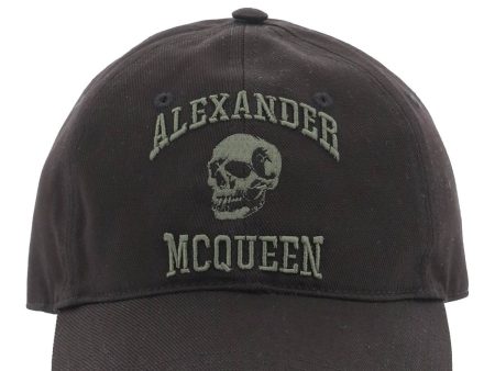 Alexander Mcqueen Varsity Skull Baseball Cap Fashion