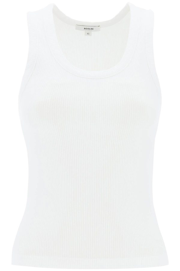 Agolde Poppy Ribbed Tank Top Online now