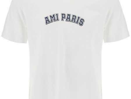 Ami Alexandre Matiussi T-Shirt With Logo Print Online Hot Sale