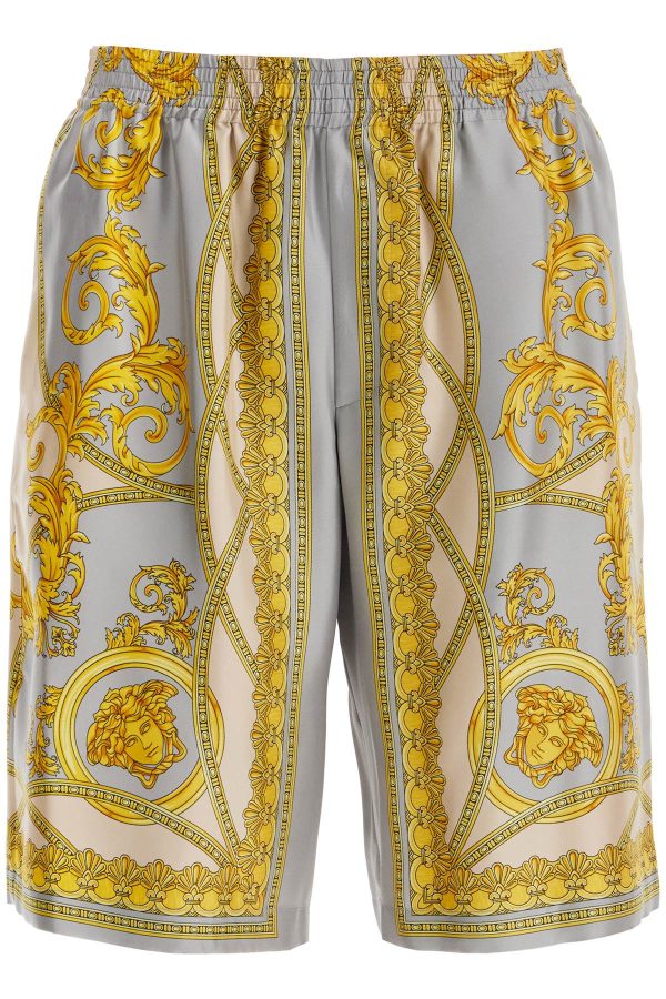 Versace Silk Bermuda Shorts Cup Of on Sale