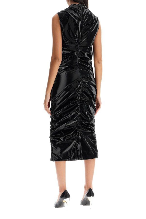 Alexander Mcqueen Laminated Jersey Dress Cheap