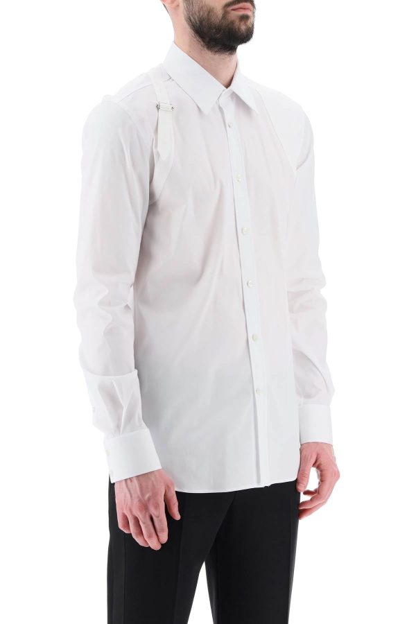 Alexander Mcqueen Stretch Cotton Harness Shirt For Discount