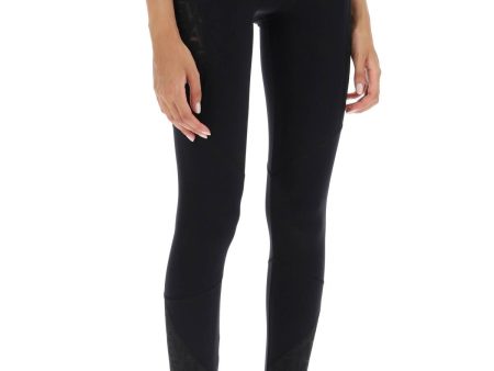 Versace Sports Leggings With Lettering For Cheap