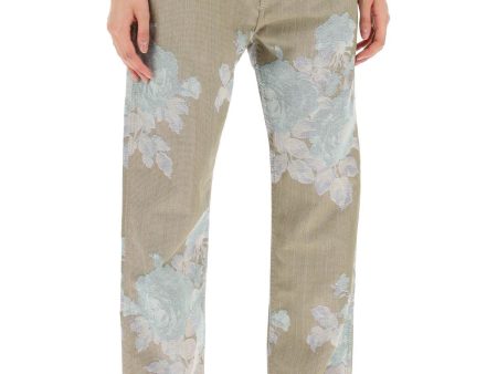 Vivienne Westwood Floral Jacquard Ranch Jeans For Discount