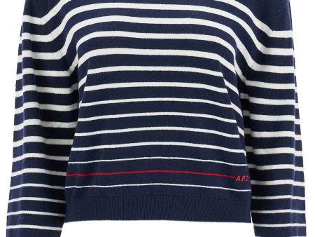 A.P.C. Striped Wool Billie Pullover For Cheap