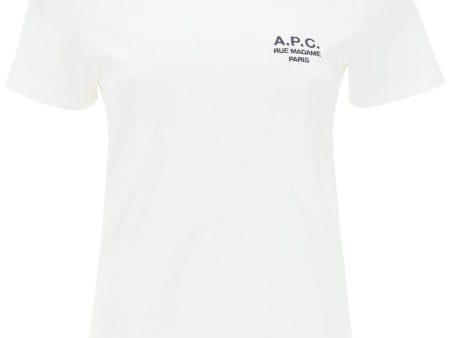 A.P.C. Denise T-Shirt With Logo Embroidery Online now