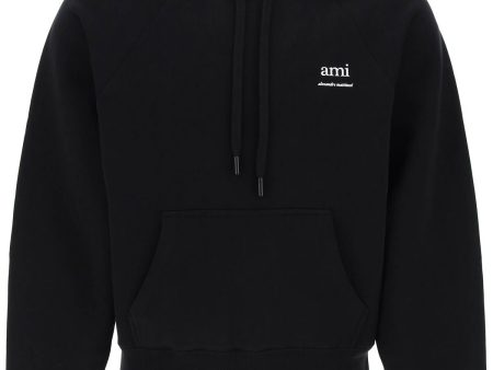 Ami Alexandre Matiussi Organic Cotton Hoodie With Hood For Cheap