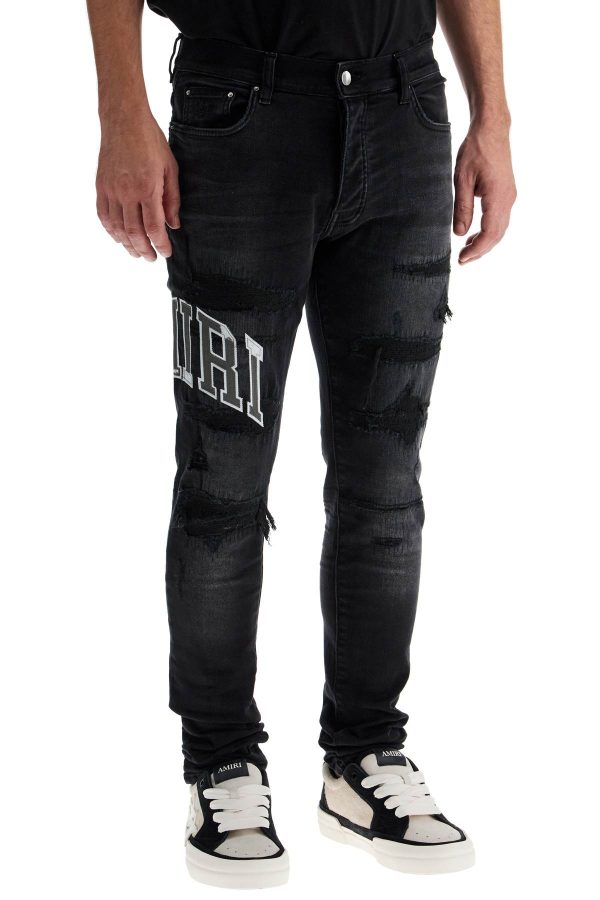 AMIRI Jeans Skinny Con Logo Varsity For Cheap