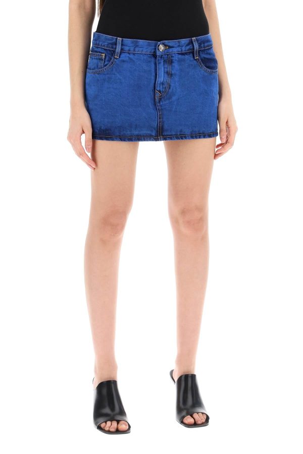 Vivienne Westwood Denim Foam Mini Skirt For Sale