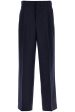 Ami Alexandre Matiussi Large Fit Wool Gabardine Trousers Discount