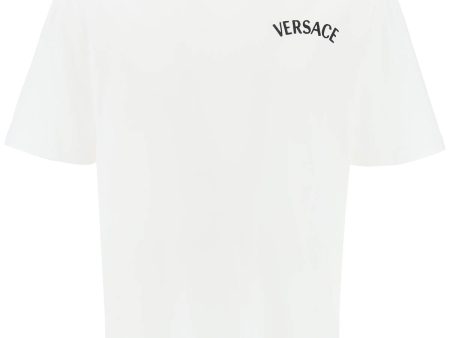 Versace Milano Stamp Crew-Neck T-Shirt Online Hot Sale