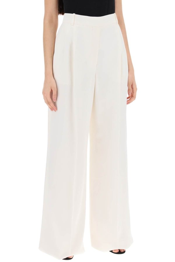 Alexander Mcqueen Double Pleated Palazzo Pants With For Sale