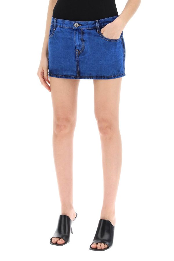 Vivienne Westwood Denim Foam Mini Skirt For Sale