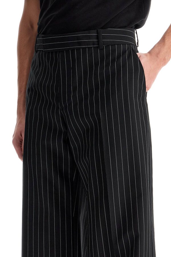 Alexander Mcqueen Low-Waisted Pinstripe Cheap