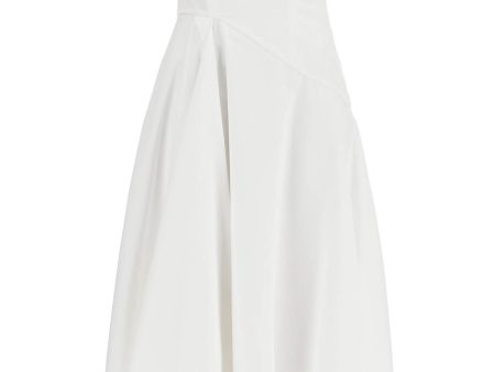 Alexander Mcqueen Midi Dress With Sweetheart Neckline Online Sale