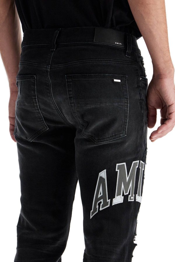 AMIRI Jeans Skinny Con Logo Varsity For Cheap