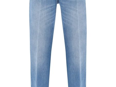 Versace Boyfriend Jeans With Tailored Crease Online Sale