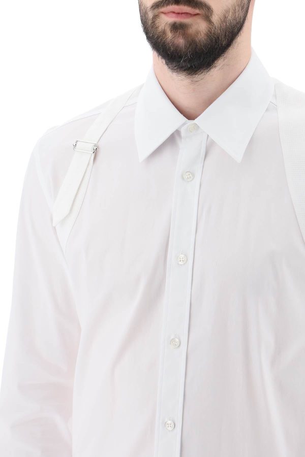 Alexander Mcqueen Stretch Cotton Harness Shirt For Discount