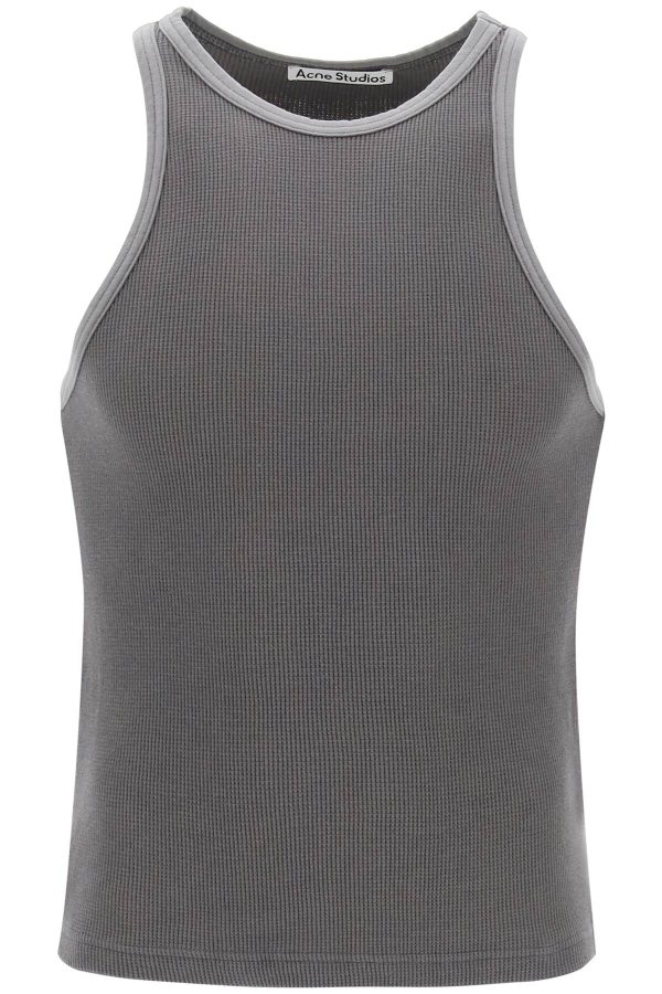 Acne Studios Cotton Waffle Tank Top For Discount