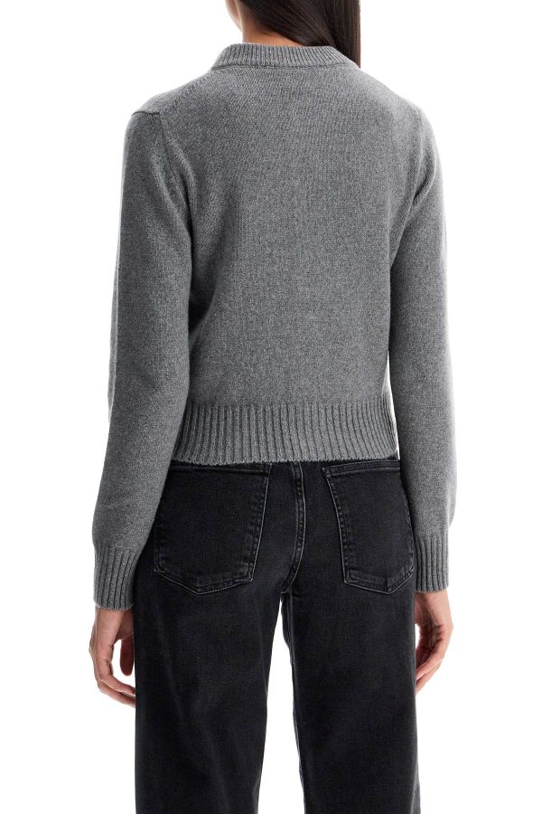 Ami Alexandre Matiussi Cashmere Crewneck Cardigan Cheap