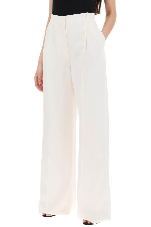 Alexander Mcqueen Double Pleated Palazzo Pants With For Sale