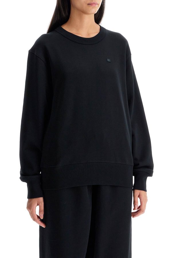 Acne Studios Organic Cotton Crewneck Sweatshirt Discount