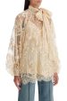 Zimmermann Of Lace Blouse With Floral Pattern Hot on Sale