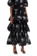 Zimmermann Pleated Ruffle Skirt With Floral Print For Discount