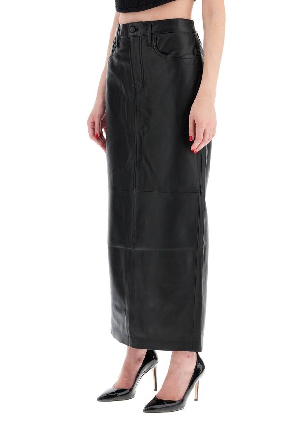 Wardrobe.Nyc Leather Column Skirt For Women Online now