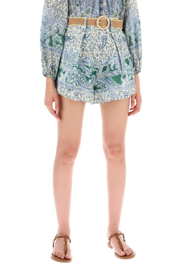 Zimmermann Tuck Ottie Shorts Hot on Sale