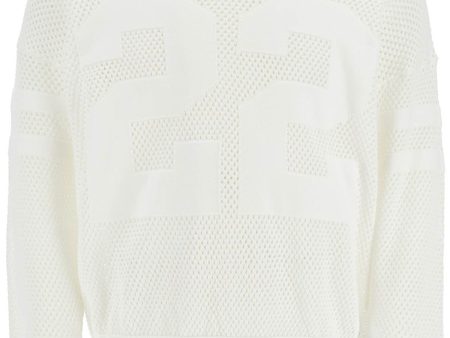 Amiri Neck Perforated Knit Sweater Online Sale