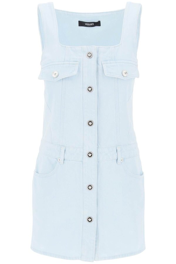 Versace Medusa Mini Denim Dress Online