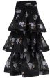 Zimmermann Pleated Ruffle Skirt With Floral Print For Discount