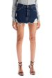 Acne Studios Destroyed Denim Mini Skirt Online Hot Sale